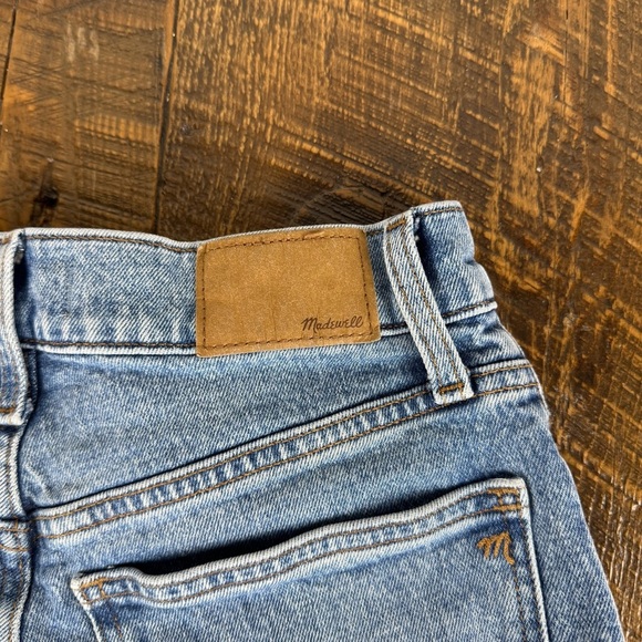Madewell Perfect Vintage Straight Jeans Size 26 Distressed Medium Wash Denim - Picture 13 of 14